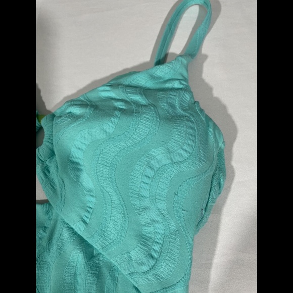 Trina Turk [ 6‎ ] Cascais Wave Maillot One Piece Swimsuit in Aqua Blue - Picture 4 of 12